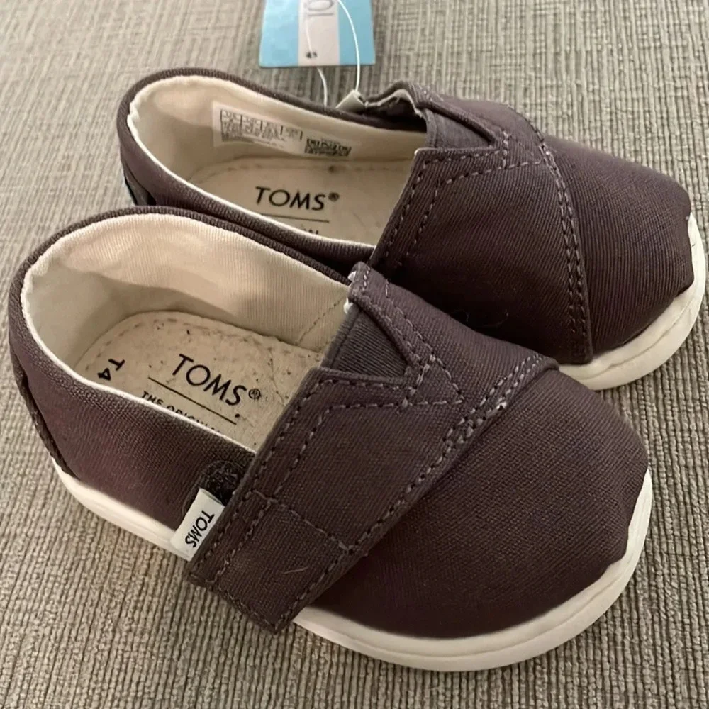 Toms Tiny Belmont Ash Canvas NEW